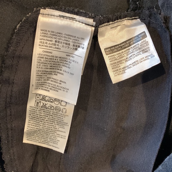 Levi’s Jacket Black denim size Medium Moto Vintage - Picture 7 of 7